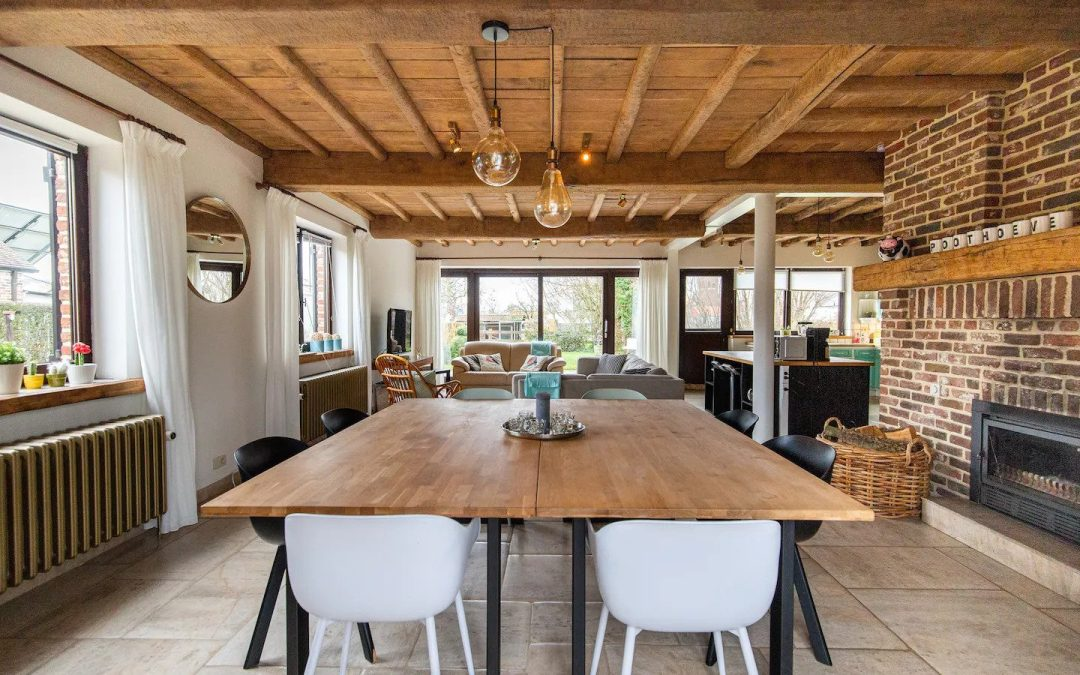 woonkamer luxe vakantiehuis in België villa de poothoeve