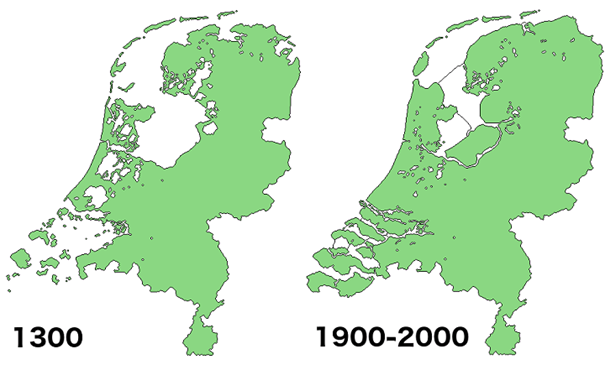 Kaart gemaakt door reddit gebruiker Theman77777